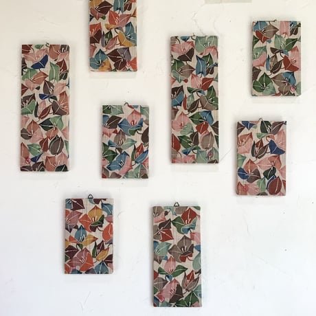 【沖縄の手染め紅型】　紅型工房べにきち　パネル　ブーゲンビレア　小　A