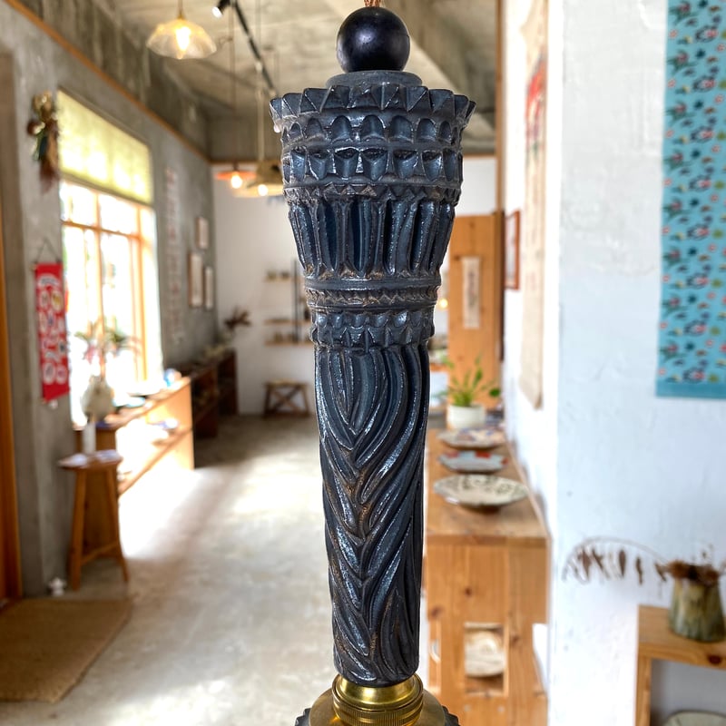 沖縄の陶器・やちむん】 新里竜子 南端ポタリー ランプシェード | 沖縄