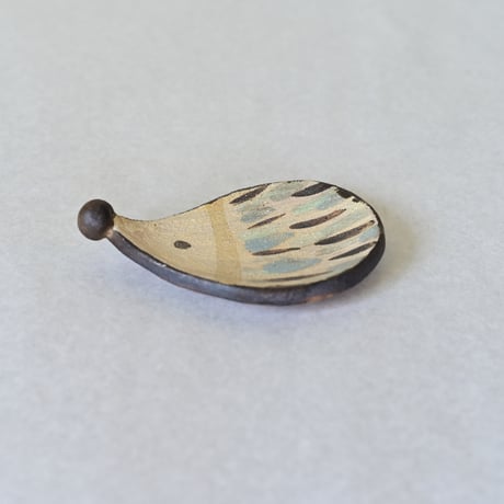 【沖縄の陶器・やちむん】　土の種　ハリネズミ　小皿