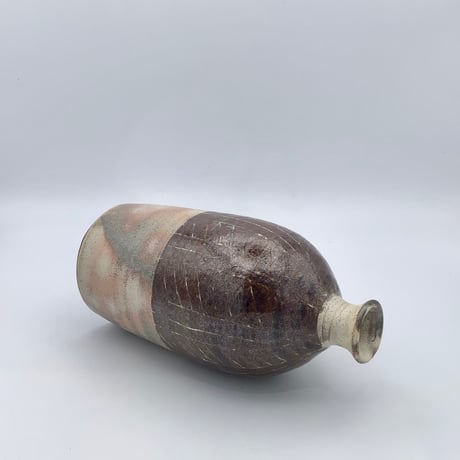 【沖縄の陶器・やちむん】　西表焼青烽窯　徳利　大