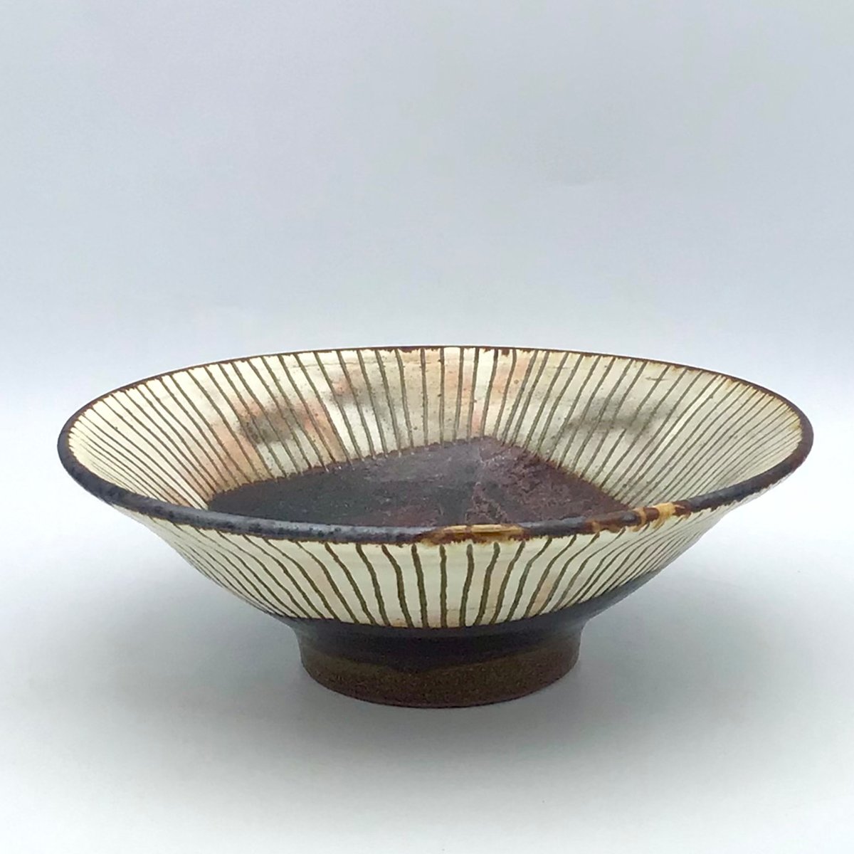 沖縄の陶器・やちむん】 西表焼青烽窯 タテ線鉢 | 沖縄のうつわ