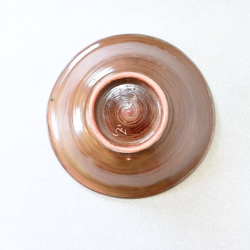 沖縄の器・やちむん・壺屋焼】 國場陶芸 赤絵 8寸皿 A | 沖縄のうつわ