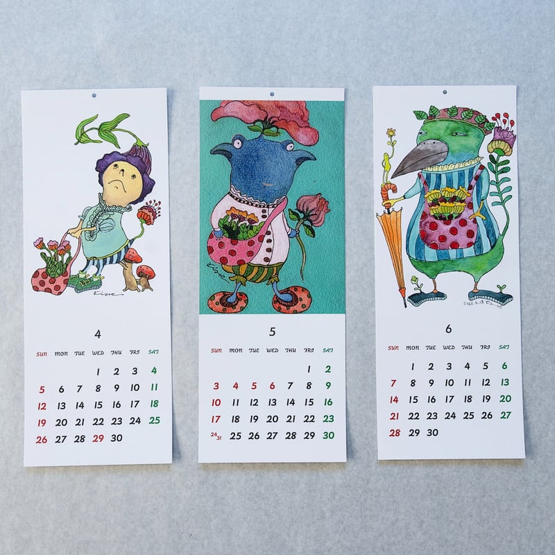 安里貴美枝「彩色」オリジナルカレンダー2026 | 沖縄のうつわ