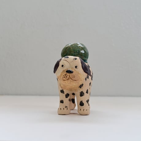 7_犬 花器