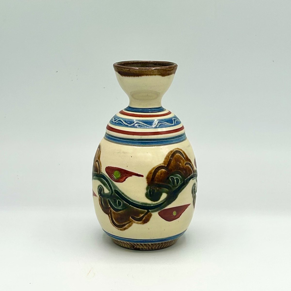 「62 昭和レトロ 陶器・磁器シリーズ」琉球　沖縄　壺屋焼やちむん 徳利 64 昭和レトロ 陶器・磁器シリーズ」琉球 沖縄 壺屋焼やちむん