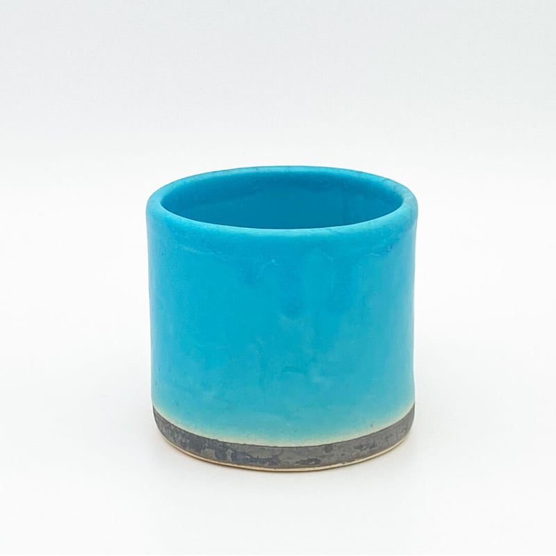 沖縄の陶器・やちむん】 眞正陶房 マグカップ ターコイズブルー | 沖縄