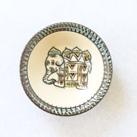 エジプト紋4寸皿 i