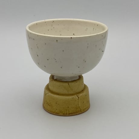 【沖縄の陶器・やちむん】　陶factory509 　高杯茶呑み　段　黄