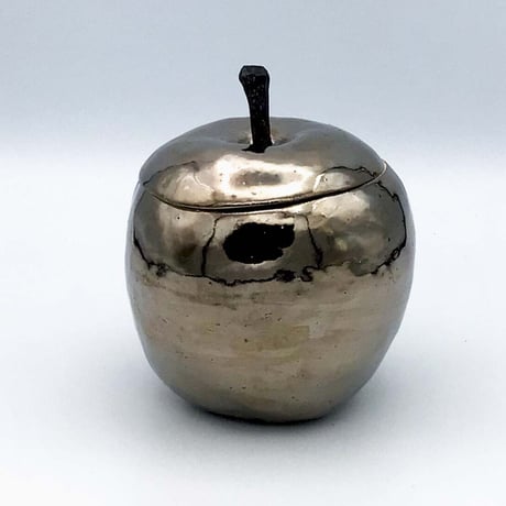 【沖縄の陶器・やちむん】　陶factory509　メタル蓋付きりんご