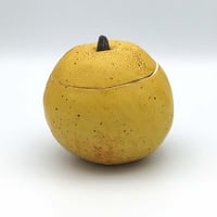 【沖縄の陶器・やちむん】　陶factory509　蓋つき小物入れ　梨