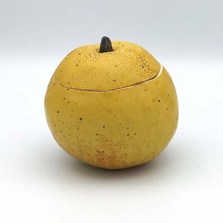 【沖縄の陶器・やちむん】　陶factory509　蓋つき小物入れ　梨