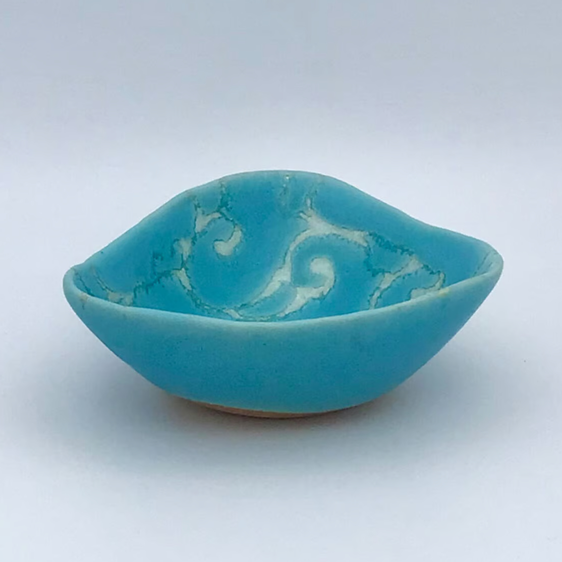 おまけ付き】沖縄 やちむん プレート＆ボウル セット ターコイズブルー