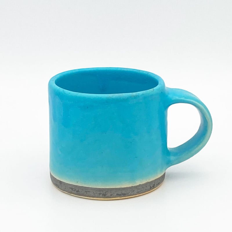 沖縄の陶器・やちむん】 眞正陶房 マグカップ ターコイズブルー | 沖縄
