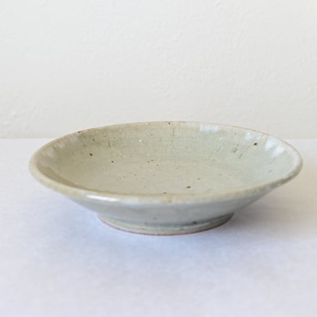 【沖縄の陶器・やちむん】　金城宙矛　灰釉皿