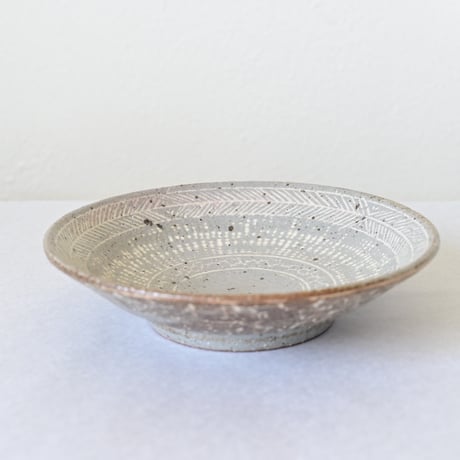 【沖縄の陶器・やちむん】　金城宙矛　三島皿