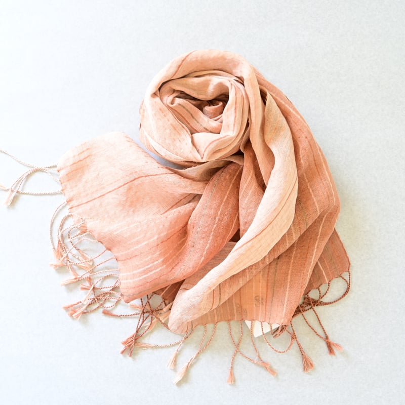 ラオス ＊ シルク ストール 絹 手織り 草木染め ハンドメイド 【公式通販】