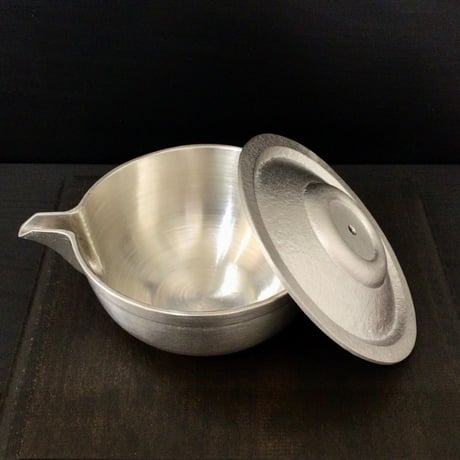 【沖縄の金細工・琉球錫器】 金細工まつ　純錫 一ツ耳酒台揃
