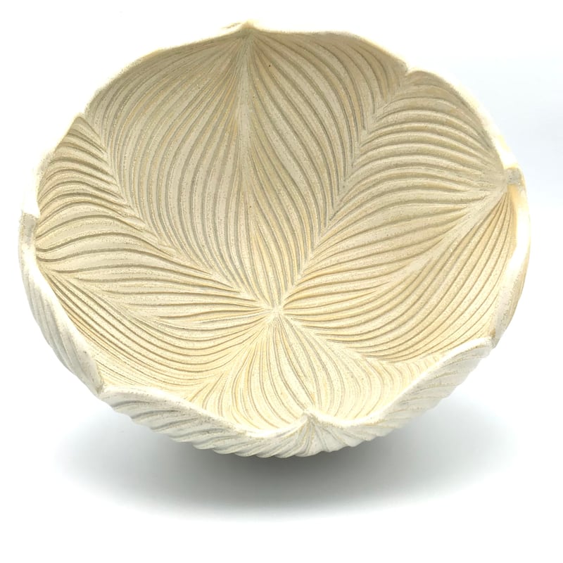 沖縄の陶器・やちむん】 新里竜子 南端ポタリー 花しのぎ大鉢 | 沖縄の