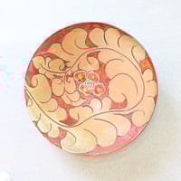 沖縄の器・やちむん・壺屋焼】 國場陶芸 赤絵 7寸皿 i | 沖縄のうつわ