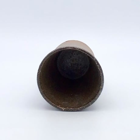 【沖縄の陶器・やちむん】　金城宙矛　焼き〆風コップ