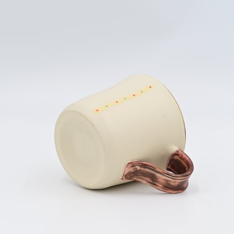 【沖縄の陶器・やちむん】　工房ことりの　イッチンマグ ブラウン