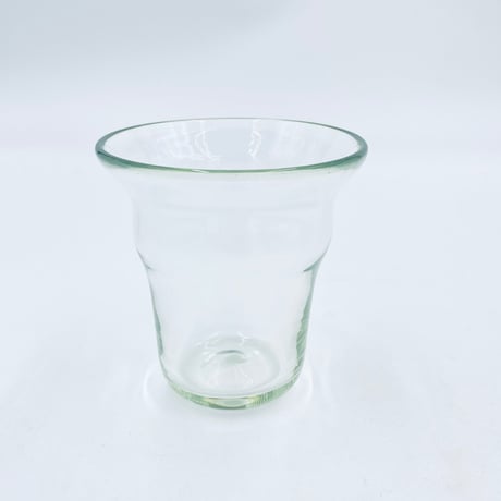 【沖縄の琉球ガラス】　白鴉再生硝子器製作所　くびれグラス　クリア