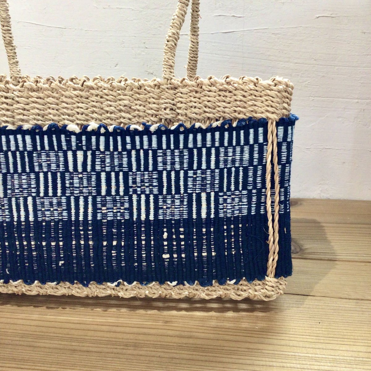 カゴバッグ　月桃　手さげバッグ 使うほどに手放せなくなる！天然月桃100%の手編みかごバッグ『風