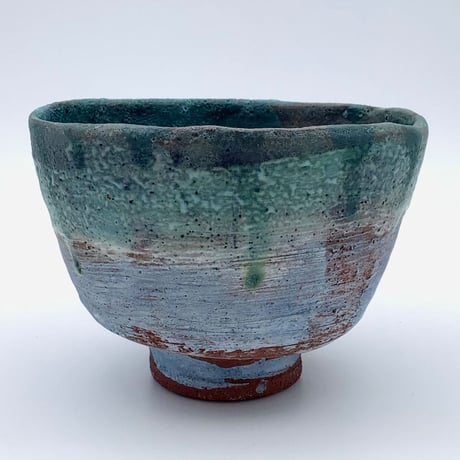 【沖縄の陶器・やちむん】　新里義和　海花KAIKA　抹茶碗