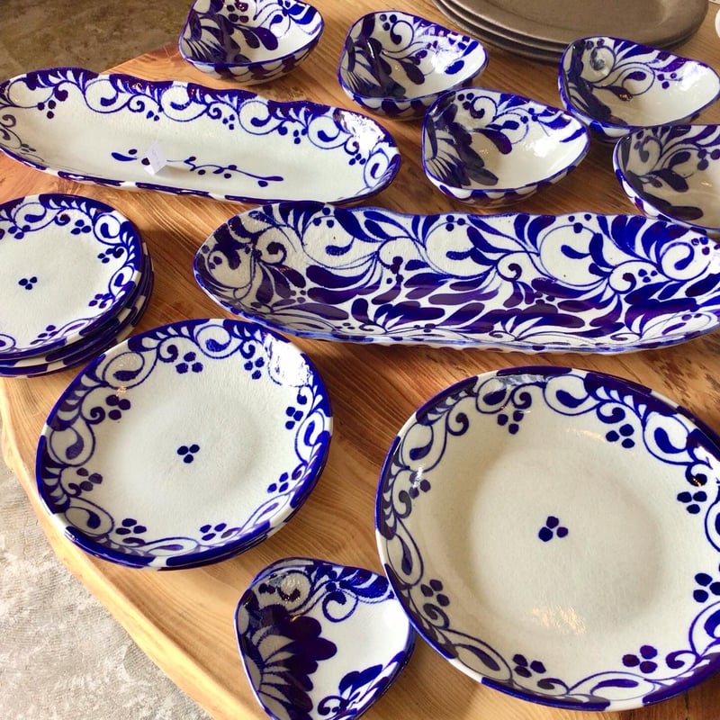 吉田真さん作　陶器の万華鏡(露草) 吉田真さん作陶器の万華鏡(露草)