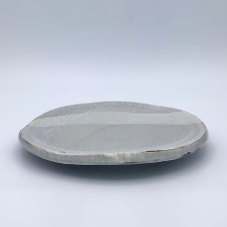 【沖縄の陶器・やちむん】　新里義和　海花KAIKA　煎餅皿