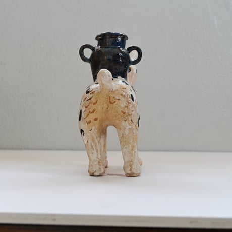 5_犬 花器