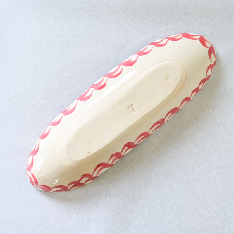 沖縄の陶器・やちむん】 眞正陶房 舟形皿 唐草 3点 | 沖縄のうつわ