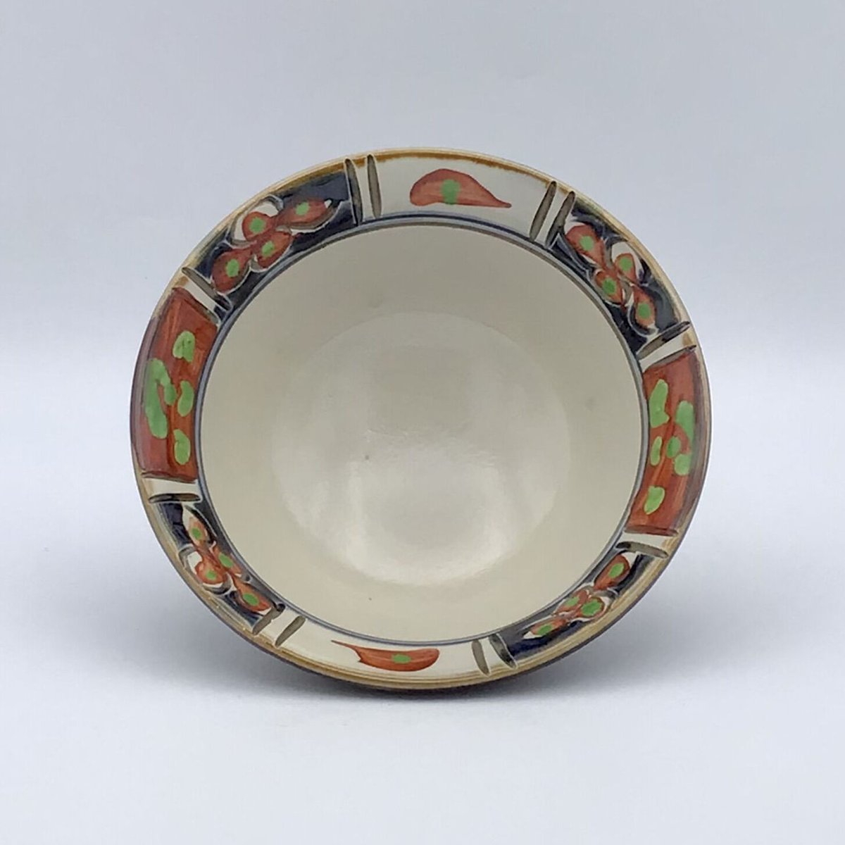 沖縄の器・やちむん・壺屋焼】 國場陶芸 赤絵 4.5寸 広鉢 E | 沖縄の