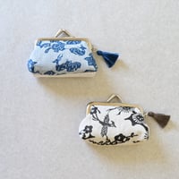 【河瀨直美 × 紅型工房ひがしや × BAN INOUE】琉球紅型ミニがま口（タッセル付）