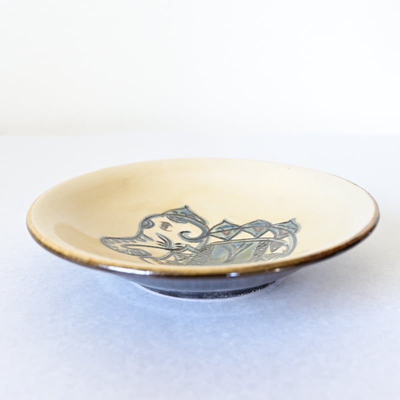 エジプト紋6寸皿 a | 沖縄のうつわ、やちむん、琉球ガラスの通販