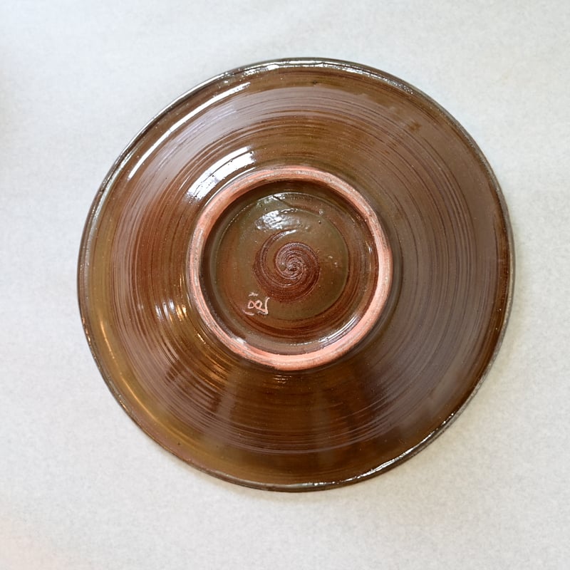 沖縄の器・やちむん・壺屋焼】 國場陶芸 赤絵 8寸皿 C | 沖縄の