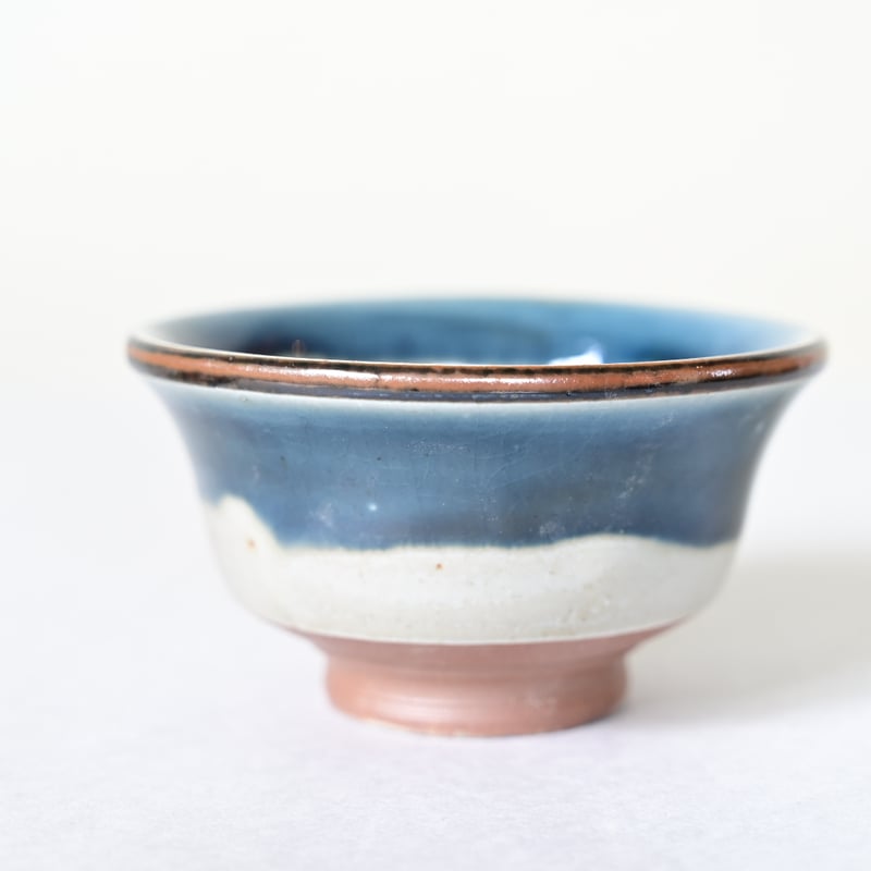 沖縄の器・やちむん・壺屋焼】 國場陶芸 赤絵 ぐい呑み b | 沖縄の