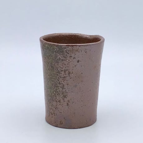 【沖縄の陶器・やちむん】　金城宙矛　焼き〆風コップ