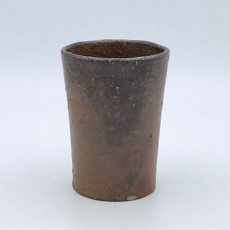 【沖縄の陶器・やちむん】　金城宙矛　焼き〆風コップ