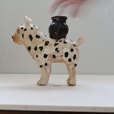 5_犬 花器