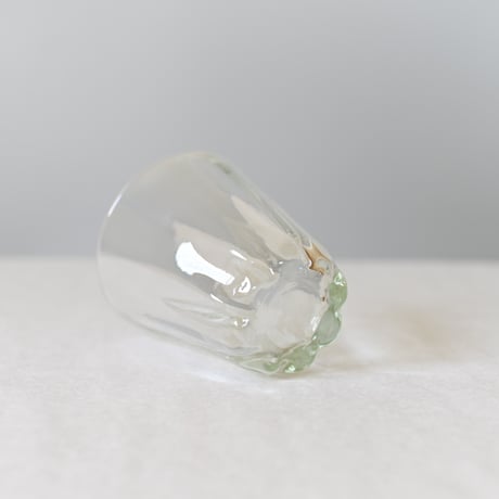 【沖縄の琉球ガラス】　再生ガラス工房てとてと　タテモール三角ロックグラス