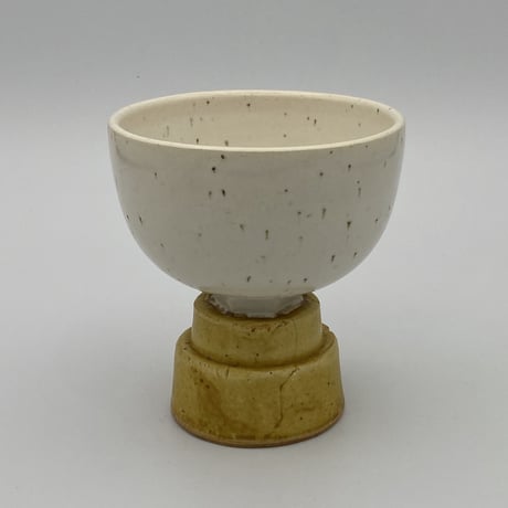 【沖縄の陶器・やちむん】　陶factory509 　高杯茶呑み　段　黄