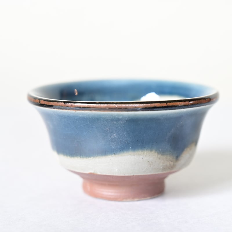 沖縄の器・やちむん・壺屋焼】 國場陶芸 赤絵 ぐい呑み b | 沖縄の