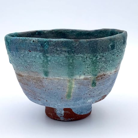 【沖縄の陶器・やちむん】　新里義和　海花KAIKA　抹茶碗