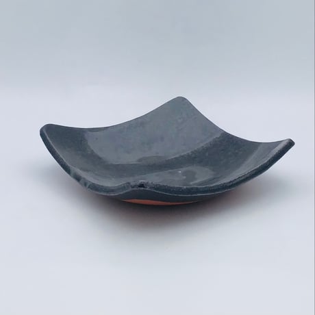 【沖縄の陶器・やちむん】　西表焼青烽窯　四角ボール鉢 　中