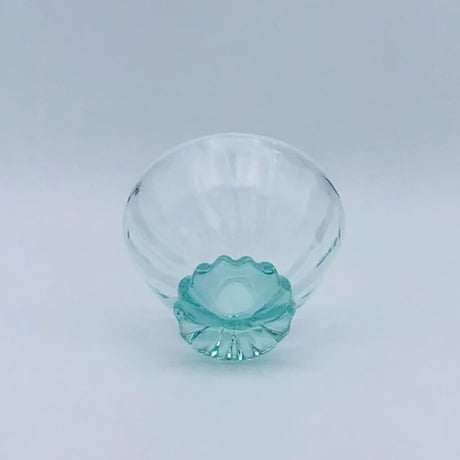 【沖縄の琉球ガラス】　白鴉再生硝子器製作所　デザートカップ　窓