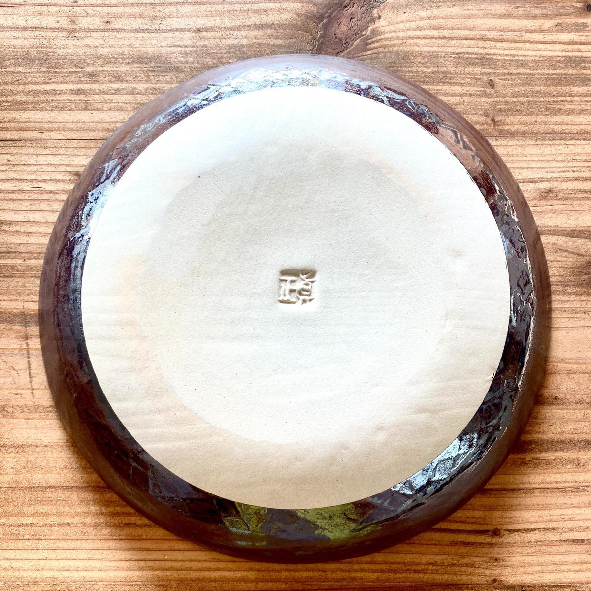 沖縄の陶器・やちむん】 眞正陶房 7寸皿 マカロン ターコイズ | 沖縄の