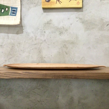 【沖縄の木漆工】　工房ぬりトン　月桃の葉皿　大