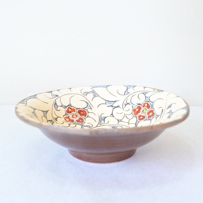 やちむん　花卉　壺　赤絵 Amazon.co.jp: 琉球 沖縄伝統工芸 新垣勲造 新垣陶苑 壺屋焼