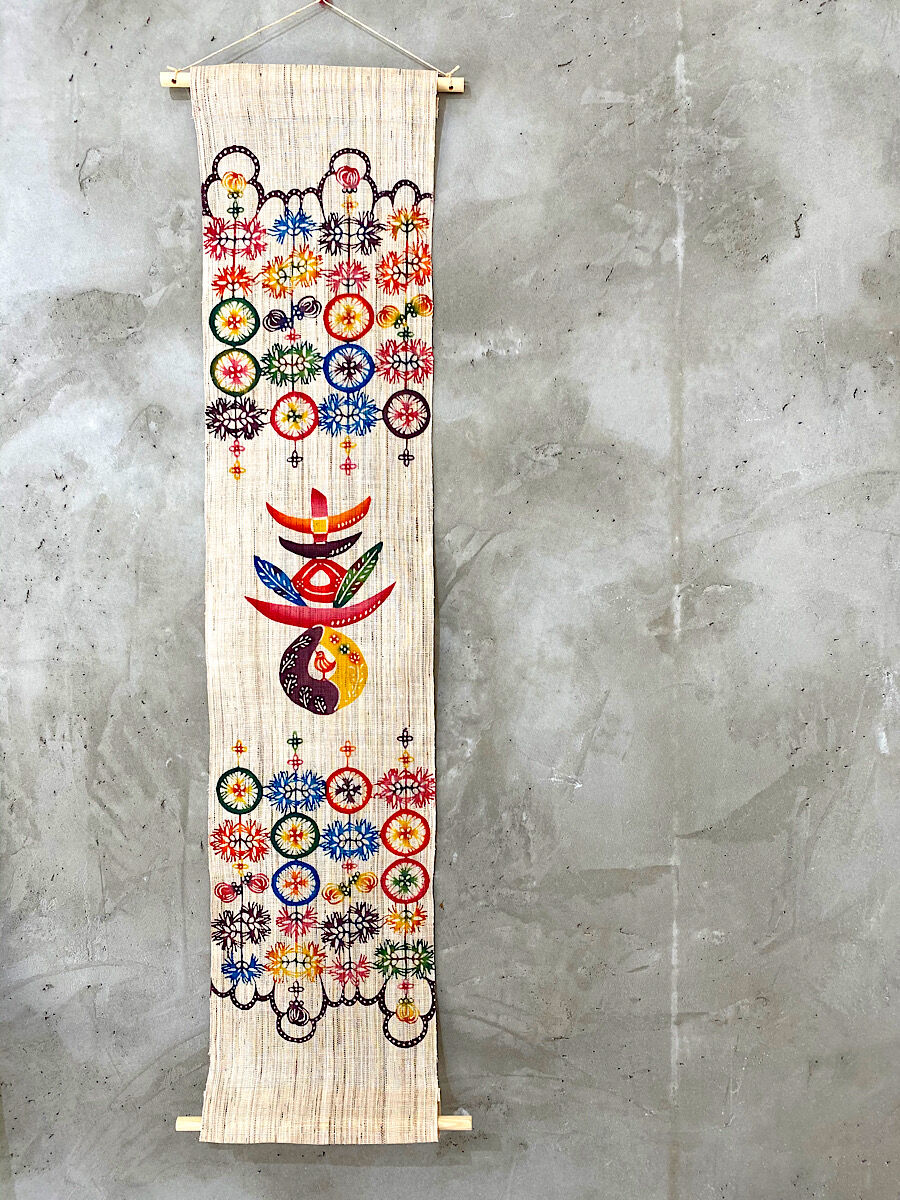 沖縄 紅型 海 タペストリー 紅型 海亀タペストリー入荷